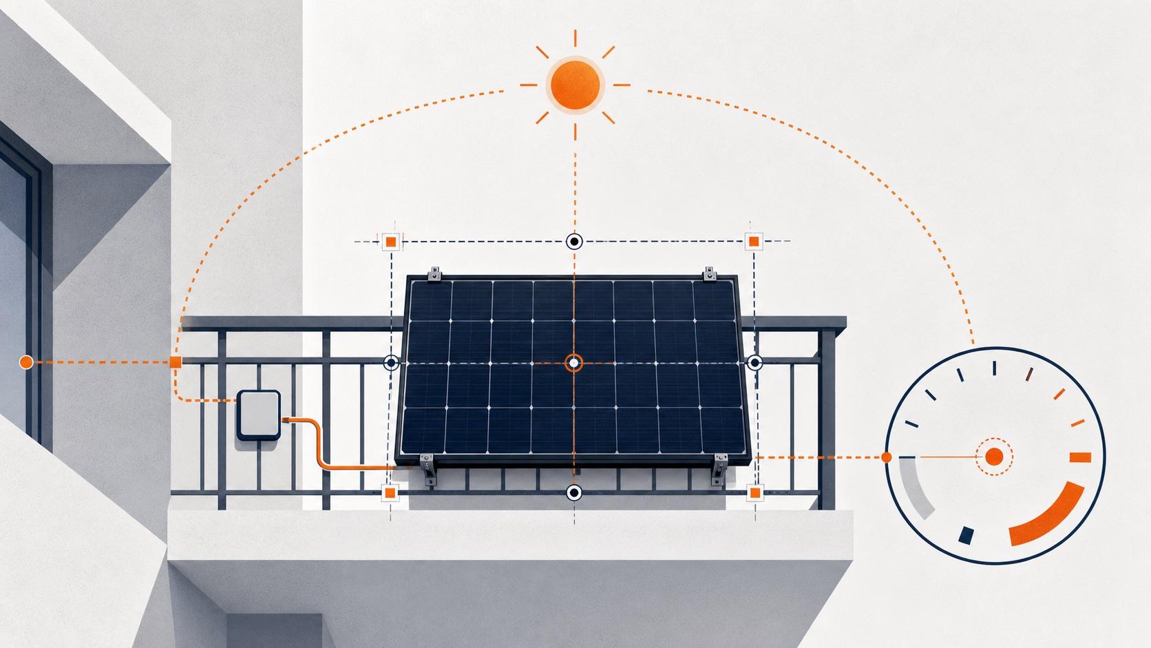 Balcony Solar Size Calculator — illustration