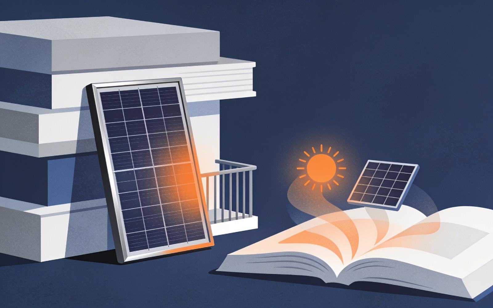 Plug-in solar guides — illustration