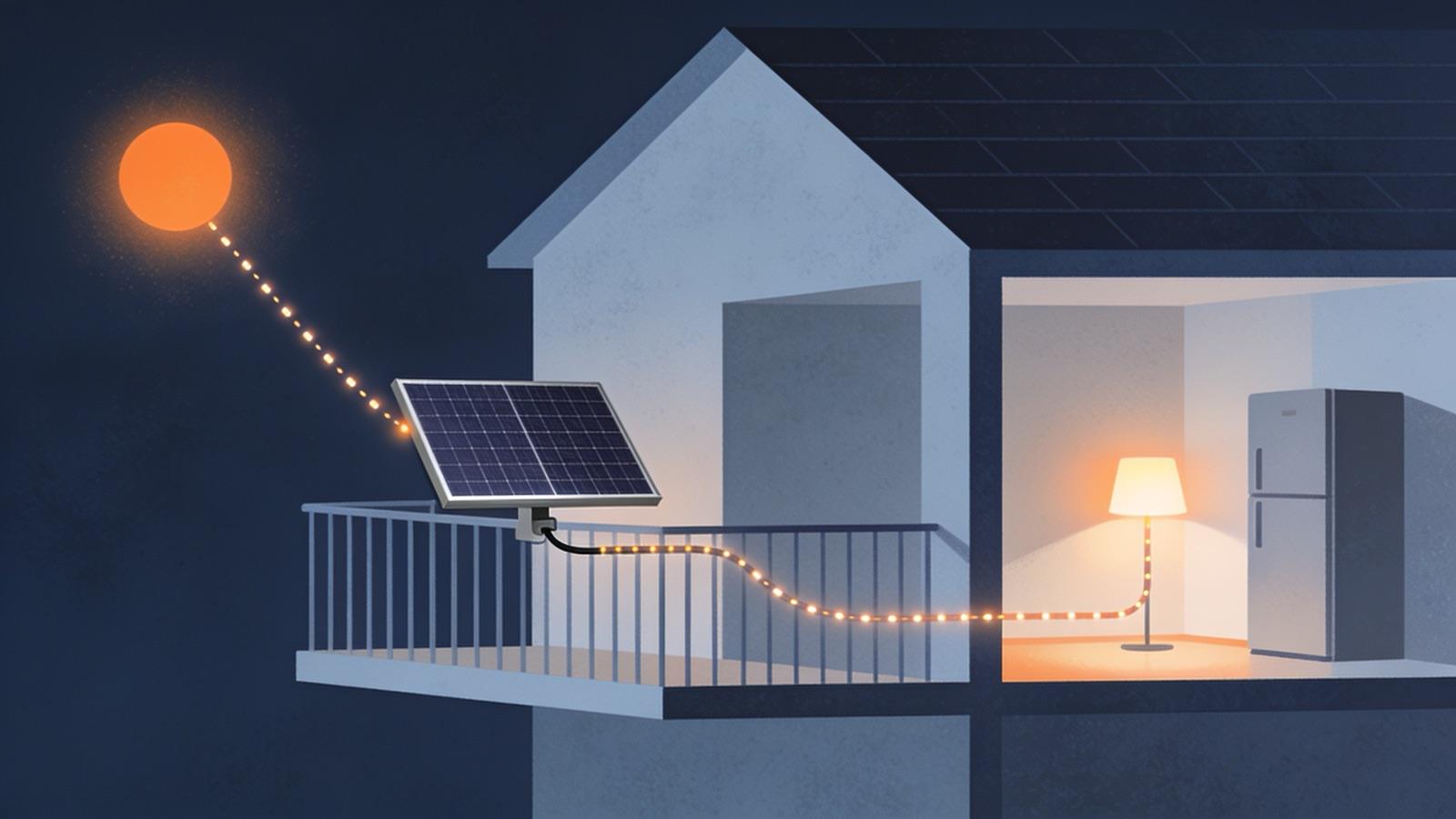 Illustration for How Does Plug-In Solar Work?
