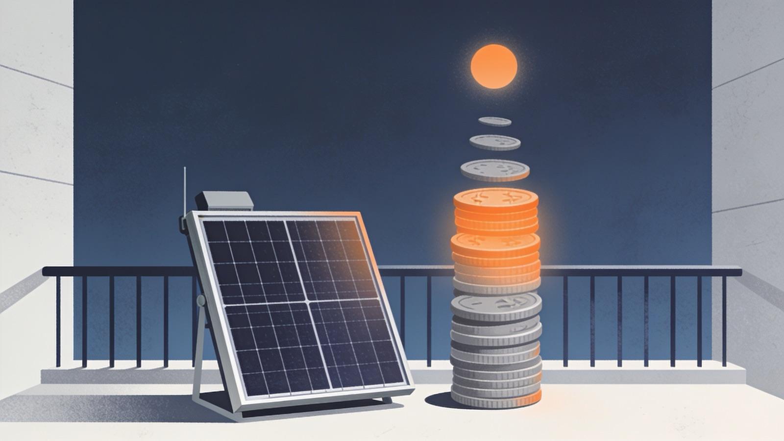 Illustration for Plug-In Solar Costs: Prices, Payback and the Three Levers