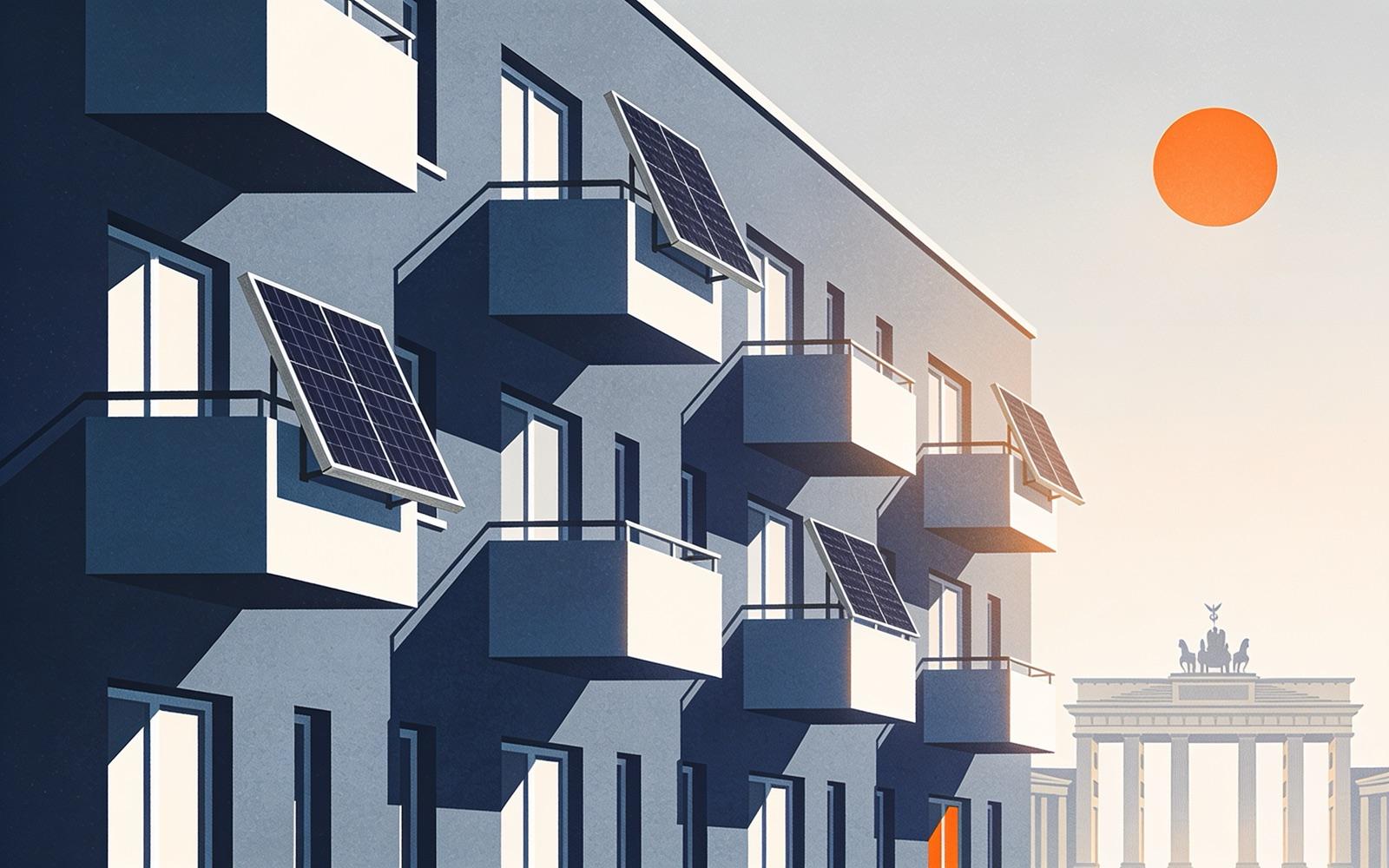 Balkonkraftwerke in Deutschland — illustration