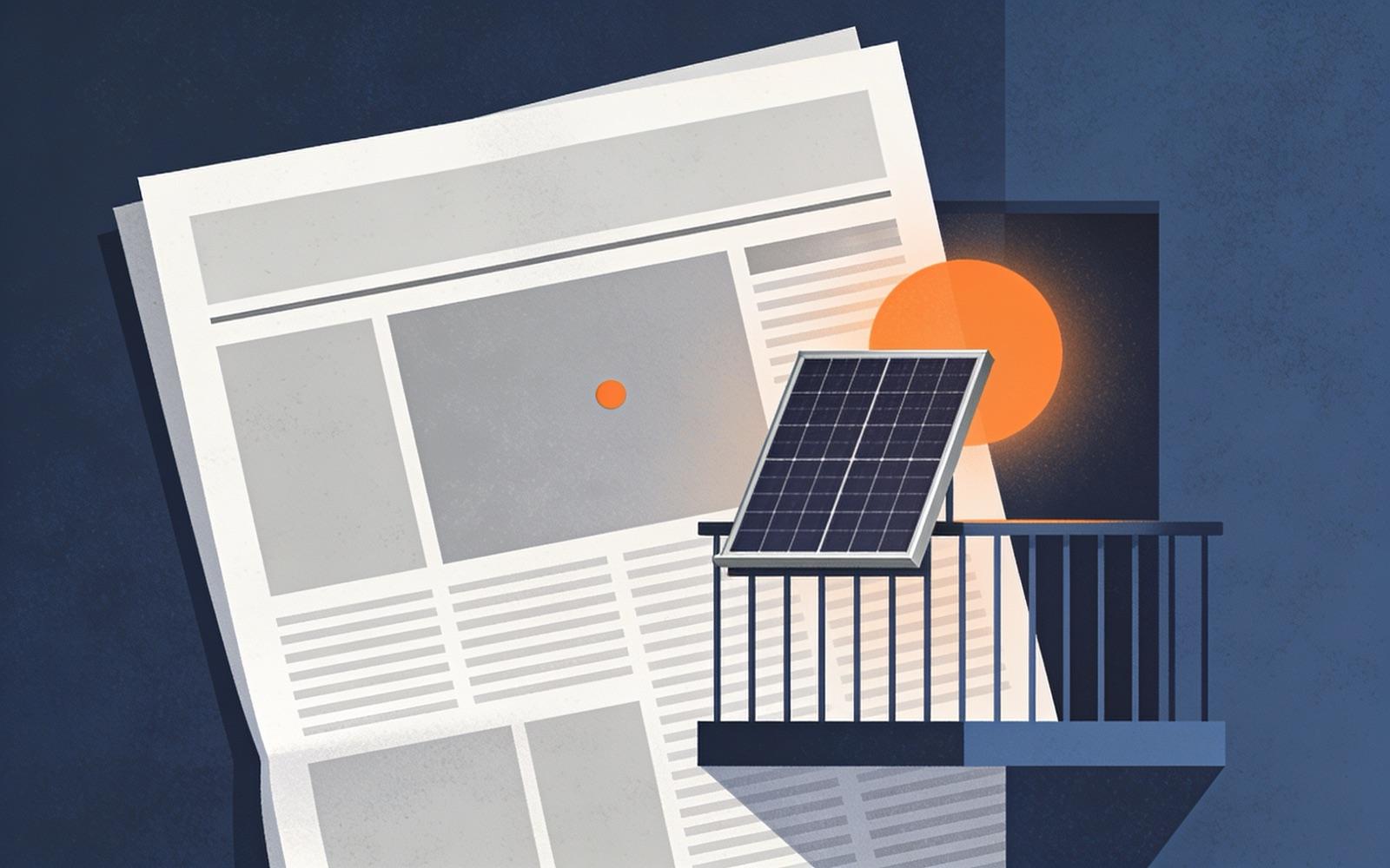 Plug-in solar news — illustration