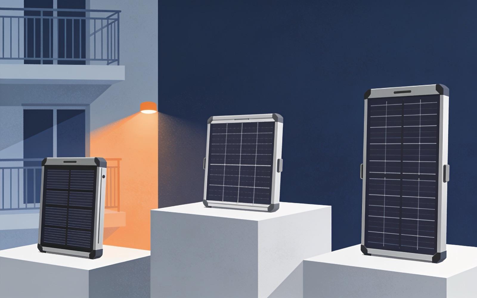 Plug-in solar products — illustration
