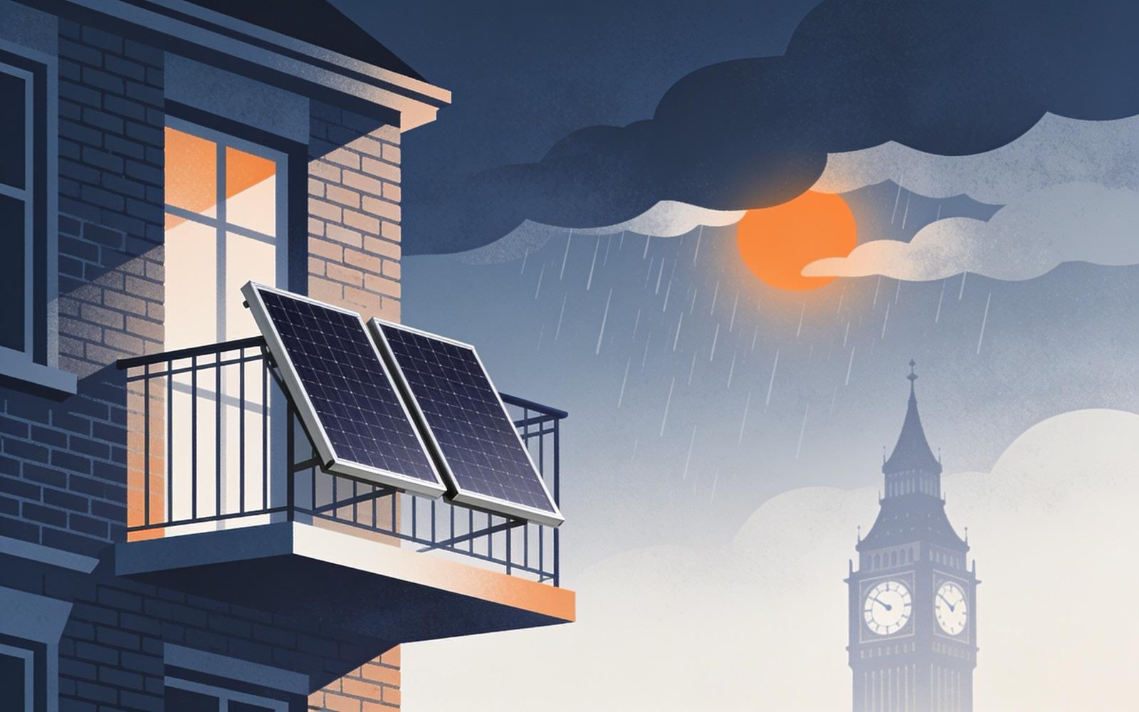 Plug-In Solar Panels in the UK — illustration